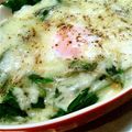 マカマカメケメケ's cooksnap of when they made 玉子とほうれん草のミートグラタン.