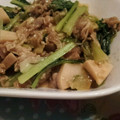 ｻﾁｺ1007's cooksnap of when they made 小松菜と豚肉と筍のオイマヨ炒め.