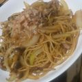 ﾐｻｷﾁｮﾌ's cooksnap of when they made ＊豚肉とキノコの和風パスタ＊.