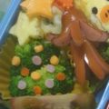 すんよるちゃん's cooksnap of when they made クリスマスツリー☆キャラ弁のおかず.