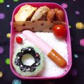 モモ☆ラベル's cooksnap of when they made 【キャラ弁にウィンナーdeポッキー】.