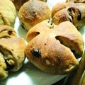 お花りお's cooksnap of when they made バナナ♪レーズン♪くるみパン.