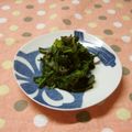 赤い電話's cooksnap of when they made 春菊のねこぶまんまお浸し♪.