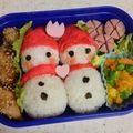 だいず♪'s cooksnap of when they made スノーマン☆キャラ弁☆.