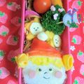 みうきー's cooksnap of when they made ＊キャラ弁＊クリスマス★サンタ帽子女の子.