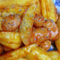 みっちマングローブ's cooksnap of when they made 粗挽きウインナーとポテトのチリソース炒め.