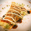４０１の住人うみ's cooksnap of when they made 具は2種類だけ！簡単ヘルシーお好み焼き.