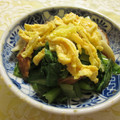 miyuki12's cooksnap of when they made 優しい味♪小松菜と竹輪のお浸し風.