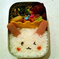 ユキいちご's cooksnap of when they made 超簡単☆ピンクのうさぎ ＊キャラ弁＊.
