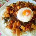 ばぶﾁｬﾝ's cooksnap of when they made 梅ぇ～ジャコしそたっぷり丼★.