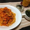 いそづかさん's cooksnap of when they made 鮭のトマトクリームパスタ.