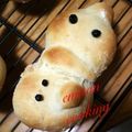 emitan52's cooksnap of when they made クリスマスに☆雪だるま☆スノーマンパン☆.