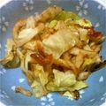 RyuA1117's cooksnap of when they made キャベツとちくわの鰹節風味.