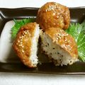 ヒヨママ0103's cooksnap of when they made 簡単☆ひき肉巻きおにぎり.