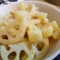 ubusuke's cooksnap of when they made レンコンとジャガイモの柚子胡椒サラダ.