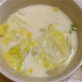 まちゃ1234's cooksnap of when they made ヘルシー☆白菜とコーンの食べるスープ.