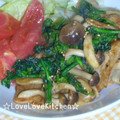 pumo's cooksnap of when they made ★豚肉と菜の花のゴマドレ炒め★.