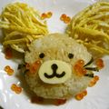 maruru-nn's cooksnap of when they made コリラックマのクリスマス☆キャラ弁.