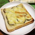 オオノさん's cooksnap of when they made 茄子と葱の梅昆布茶おかかトースト.