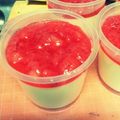 58lu⑅'s cooksnap of when they made ミルクプリン～苺ソース添え～.