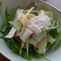 kyoko＊k's cooksnap of when they made カニかいわれ玉サラダ.