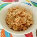 かとうねこ's cooksnap of when they made 包丁いらず♪ツナとごぼうの炊き込みご飯.