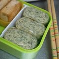 さっちゃん←元こ茄子's cooksnap of when they made お弁当の緑色に！青のり入り玉子焼き.
