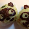 うどん屋🍖臥璽廊(がじろう)'s cooksnap of when they made かぼちゃあんまん（ハロウィンver.).