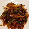 Mizumizu07's cooksnap of when they made 春菊と豚肉の✿オイスター炒め✿.
