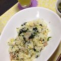 ayaka1030's cooksnap of when they made 豚バラほうれん草ゴマゴマ炒飯.
