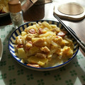 CB400SFv2's cooksnap of when they made 朝食に！ ソーセージとポテトの卵とじ.