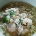 ☆shizu's cooksnap of when they made ブロッコリーと小エビのふわふわラーメン.