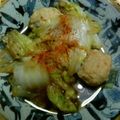 単！！'s cooksnap of when they made 白菜と鶏団子の煮物♪.