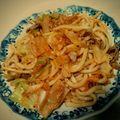 ohana556's cooksnap of when they made 簡単なのに本格派♪オムニの豚キムチうどん.