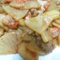 ruchi04's cooksnap of when they made 市販ルーで簡単　大根豚肉カレー炒め.