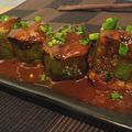 Hello-berry's cooksnap of when they made ナイスからし醤油♪♪ピーマンの肉詰め☆.