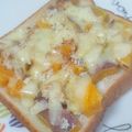 RURUuu's cooksnap of when they made さつま芋＊アーモンドチーズトースト.
