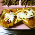 kannnyaman's cooksnap of when they made ★簡単５０秒★かぼちゃピザトースト★.
