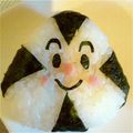 akubi0903's cooksnap of when they made キャラ弁！にこにこパンチで♪おむすびまん.