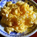 Rakkusu's cooksnap of when they made ふわふわ！スクランブルエッグ♪.