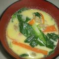 アリスの絵本's cooksnap of when they made 鶏肉と小松菜の牛乳スープ.