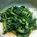 うなちょ's cooksnap of when they made 春菊がたくさん食べれる胡麻和え♪.