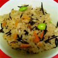 michimhs's cooksnap of when they made じゃことひじきの炊き込みご飯.