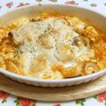 レオン犬's cooksnap of when they made ﾍﾙｼｰｷﾑﾁ豆腐ｸﾞﾗﾀﾝ♪+°.