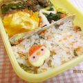 ごりごりら's cooksnap of when they made キャラ弁☆ハート型で簡単サンタさん.