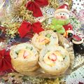 みなみんくっきんぐ's cooksnap of when they made いなりで♪小さなお花の巻き寿司.