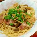 yuurun's cooksnap of when they made ベーコンとしめじの和風パスタ☆大人味.