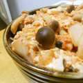 Ｋazu's cooksnap of when they made 豆腐ときのこのほっこり☆キムチ卵とじ.