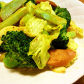 月見なっとう's cooksnap of when they made ソーセージ＆キャベツのカレーマヨ炒め.