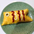 pinkyume's cooksnap of when they made こどもの日に！こいのぼりオムライス.